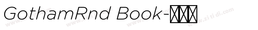 GothamRnd Book字体转换